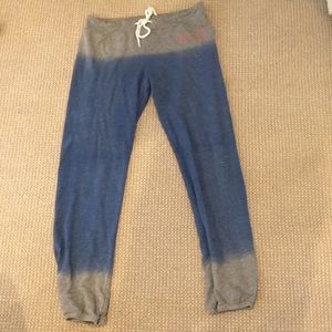 Monrow + Soul Medium grey and blue sweatpants
